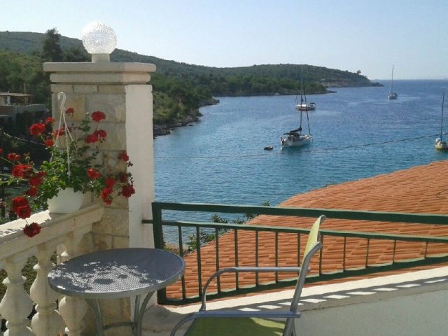 Villa Huerta Hvar - Ein-Zimmer-Wohnung mit Meerblick