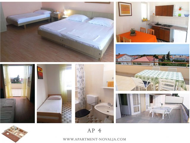 Apartmani Tomislav - Novalja AP4 (3+1)